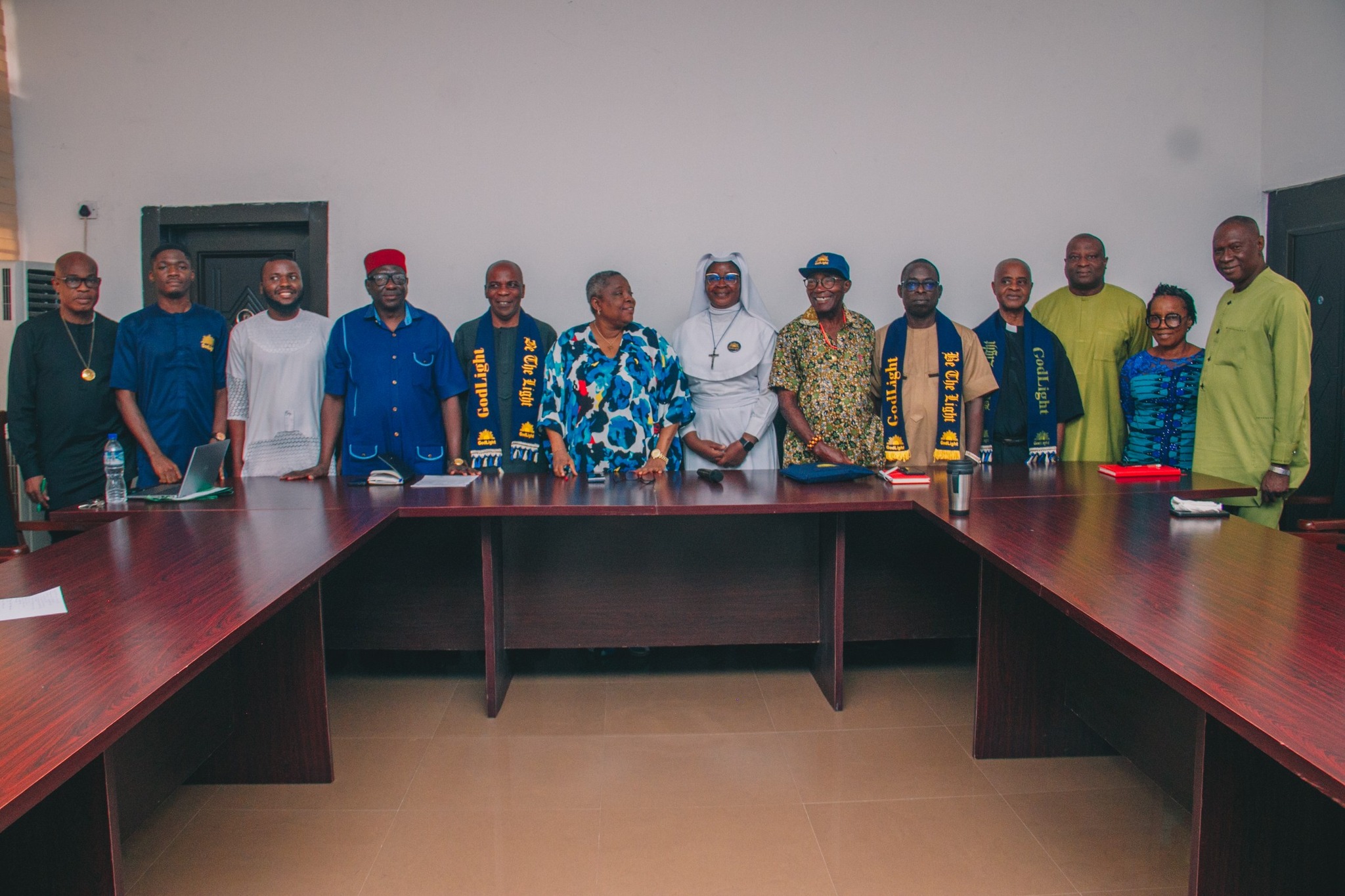 COURTESY VISIT: GODLIGHT FOUNDATION PARTNERS COOU'S DEPARTMENT OF RELIGION AND HUMAN RELATIONS TO AWARD SCHOLARSHIPS