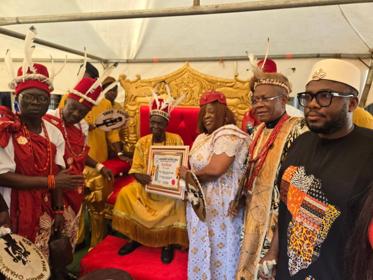 AGULUEZECHUKWU CONFERS PRESTIGIOUS UGOCHIMEREZE TITLE ON VICE-CHANCELLOR