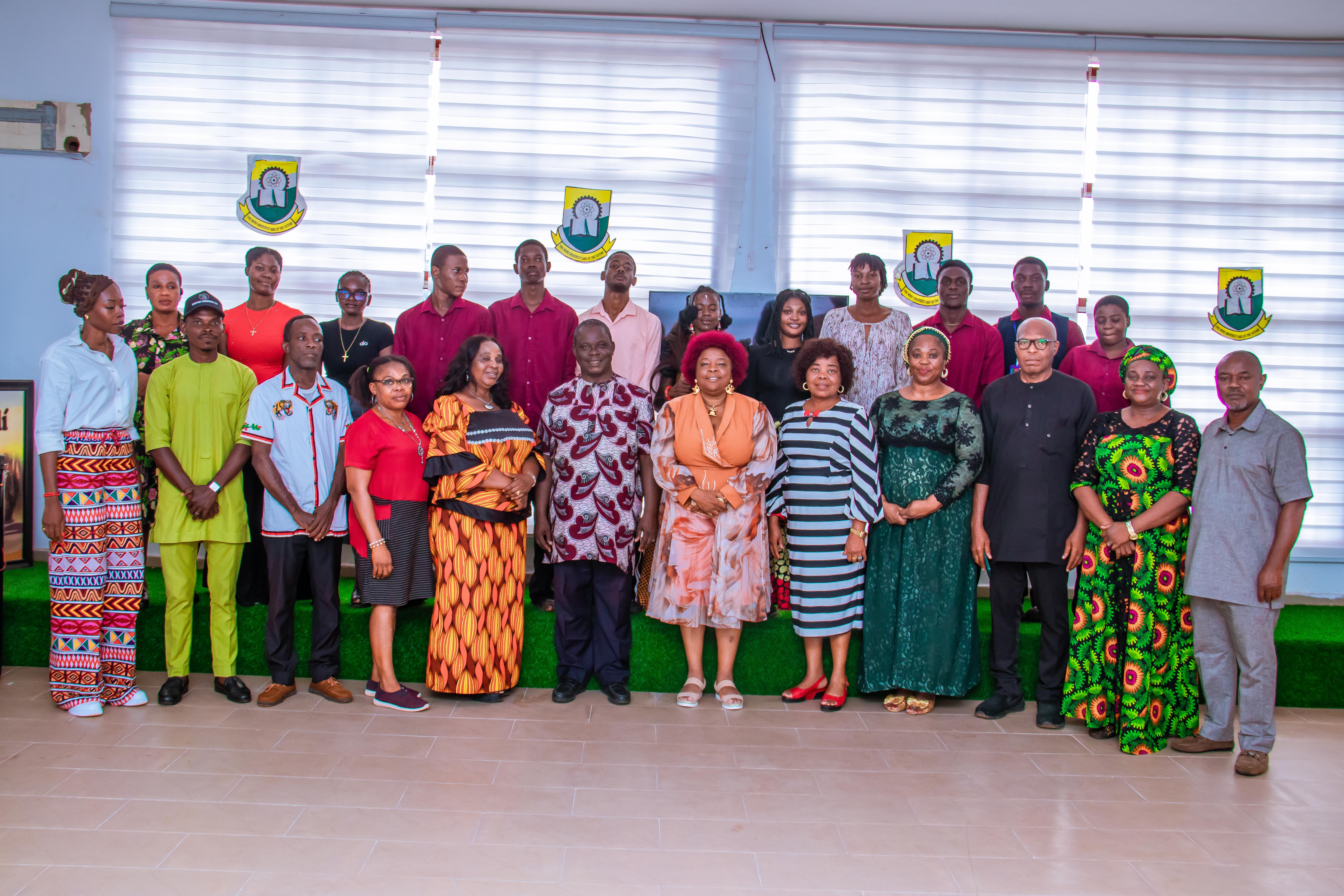DEPARTMENT OF MUSIC PAYS COURTESY VISIT TO COOU VICE-CHANCELLOR, EXPRESSES APPRECIATION SO FAR
