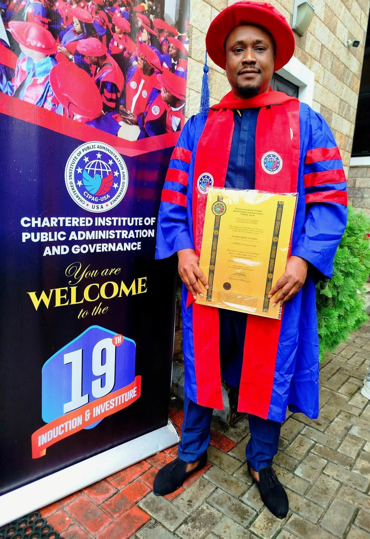 COOU STAFF Emennaa Obiora Tochukwu Conferred with Prestigious CIPAG USA Fellowship